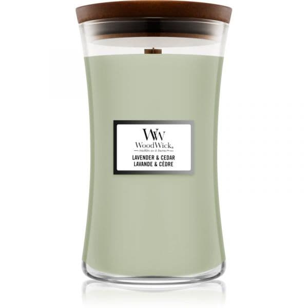 Woodwick Lavender & Cedar Vela Perfumada 610 G