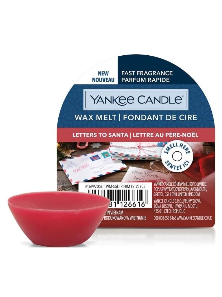 Yankee Candle Wax Melt Letters To Santa 22G