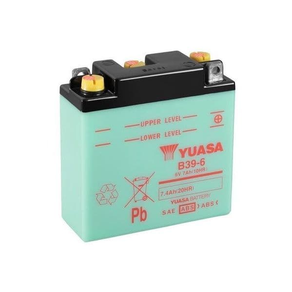 Yuasa Battery Bateria B39-6 Dry Charged (sin Electrolito)