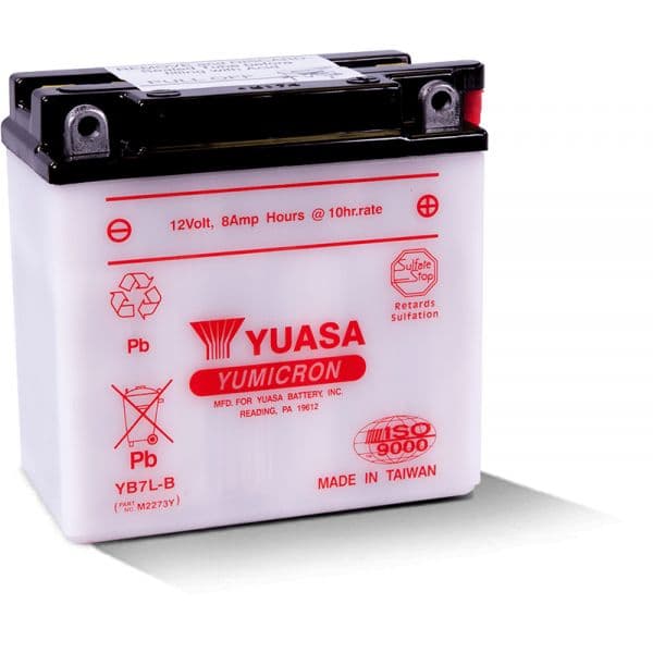 Yuasa Battery Bateria YB7L-B Combipack (con Electrolito)