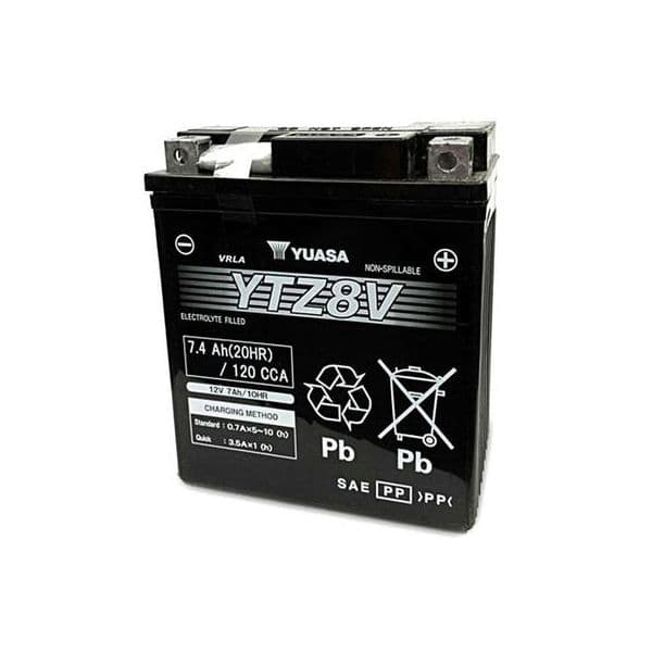 Yuasa Battery Bateria YTZ8V Wet Charged (cargada Y Activada)