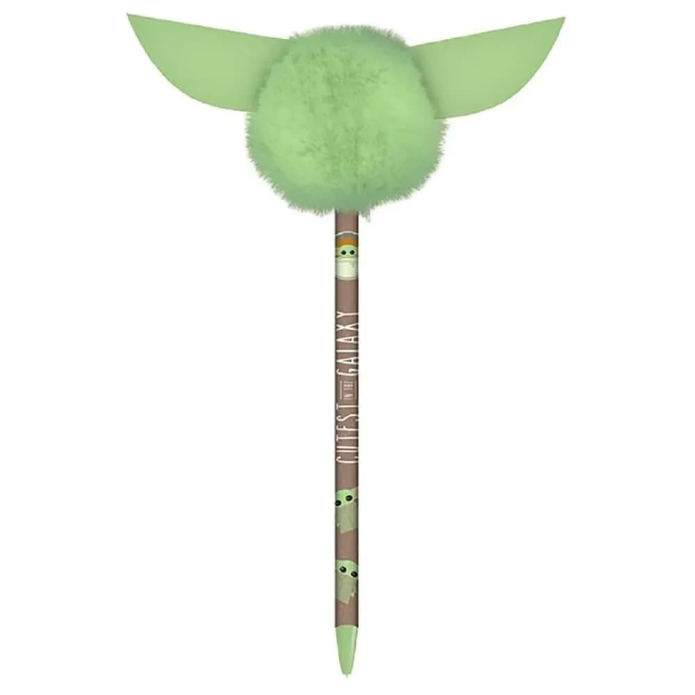 Pyramid Esferográfica Pom Pom Yoda Verde 1 Unidade
