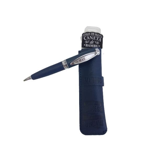 H&h Caneta de Bambú com Bolsa Marido