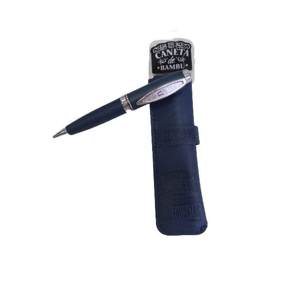 H&h Caneta de Bambú com Bolsa Gustavo