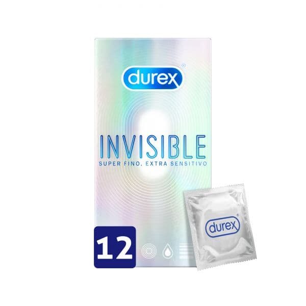 Durex Preservativos Invisible Extra Lubrificante x12