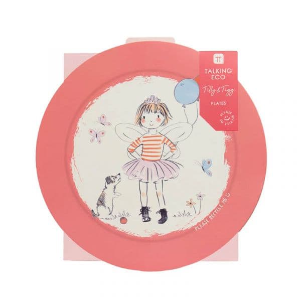 Talking Tables 12 Pratos Tilly & Tigg Rosa - 3576249