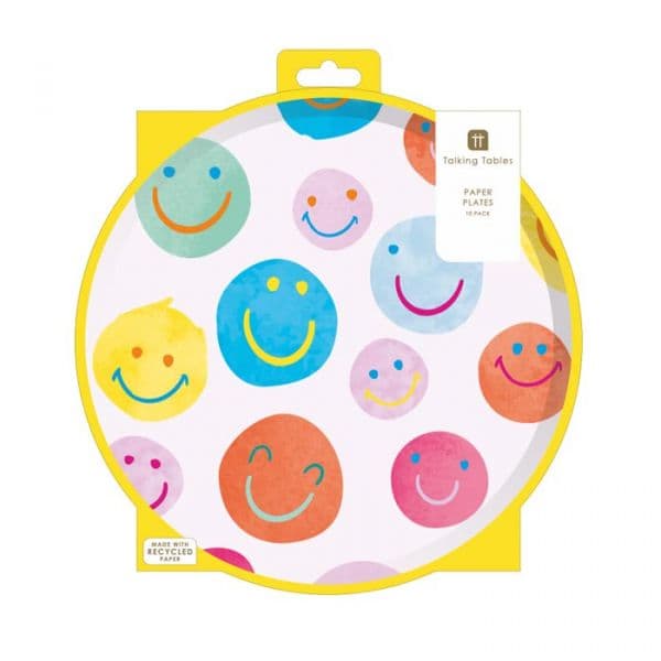 Talking Tables Pratos Happy Faces 10 un. - 170159790