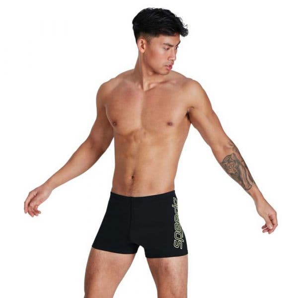 Speedo Boom Logo Placement Boxer Preto UK 38 Homem
