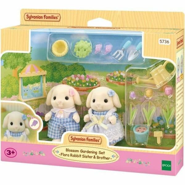 Sylvanian Families Set Irmãos Coelhos Flora
