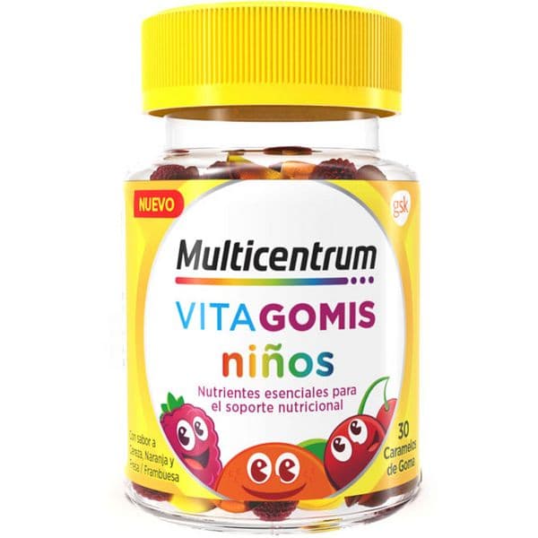 Multicentrum Vitagomis Kids Cereja, Laranja e Morango 30 Gomas
