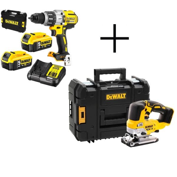 DeWALT Conjunto Aparafusadeira Dcd996p2 + Serra Mergulho Dcs334nt - Cprof523