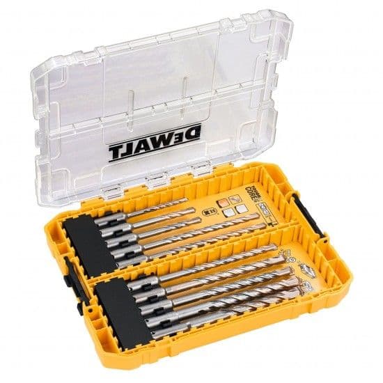 DeWALT Tough Case Média em Blister com 10 Brocas Sds Plus Extreme 2 - DT70753-QZ