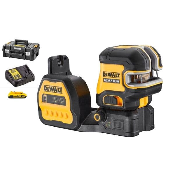 DeWalt Nível Laser Luz Verde Cruzado 12/18V DCE822D1G18-QW - DWDCE822D1G18QW