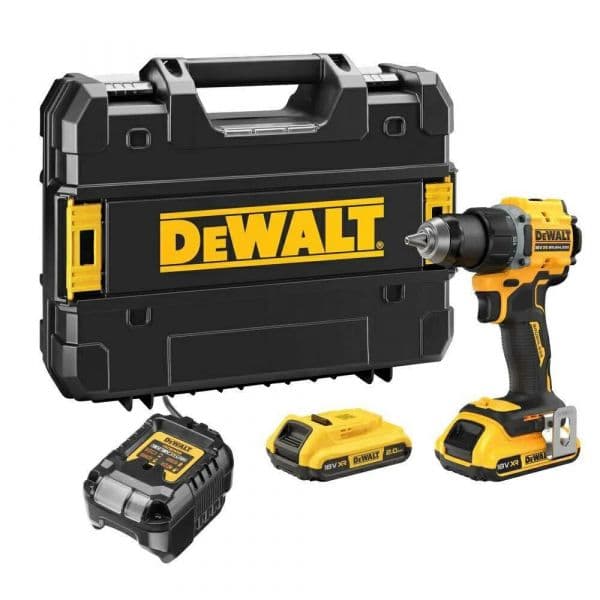 DeWALT Aparafusadora/Berbequim DCD794D2T-QW 18V 2x2Ah Sem Fios Amarelo/Preto com Caixa T-STAK