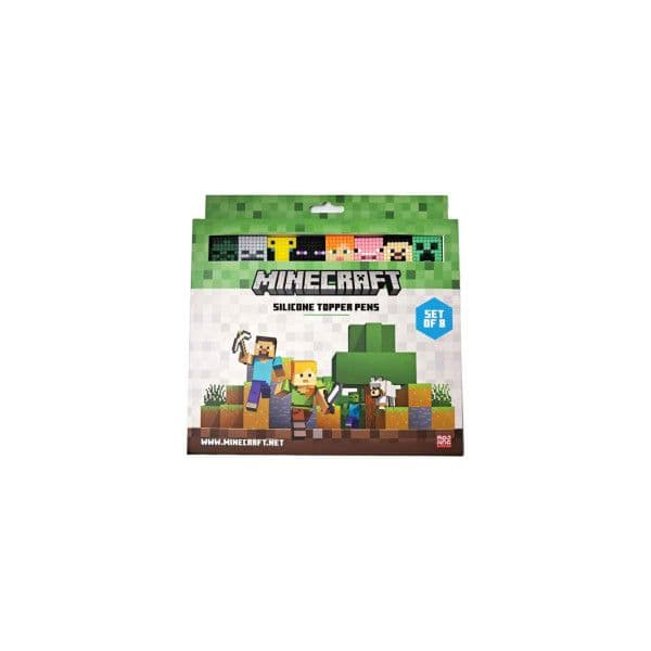 Puckator Canetas de Ponta Fina Minecraft Conjunto de 8