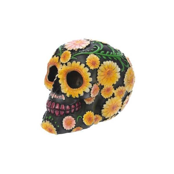 Puckator Dia dos Mortos - Caveira Margaridas 11cm