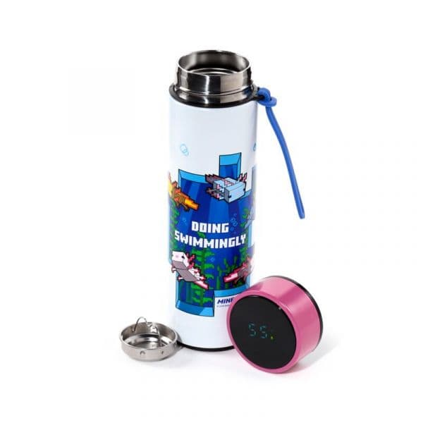 Puckator Garrafa Térmica Digital Minecraft Axolotl 450ml