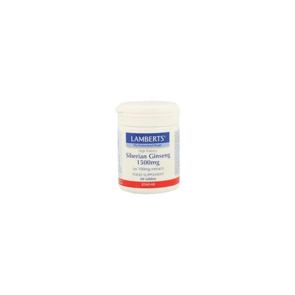 Lamberts Ginseng Siberiano 60 Tabletes de 1500mg