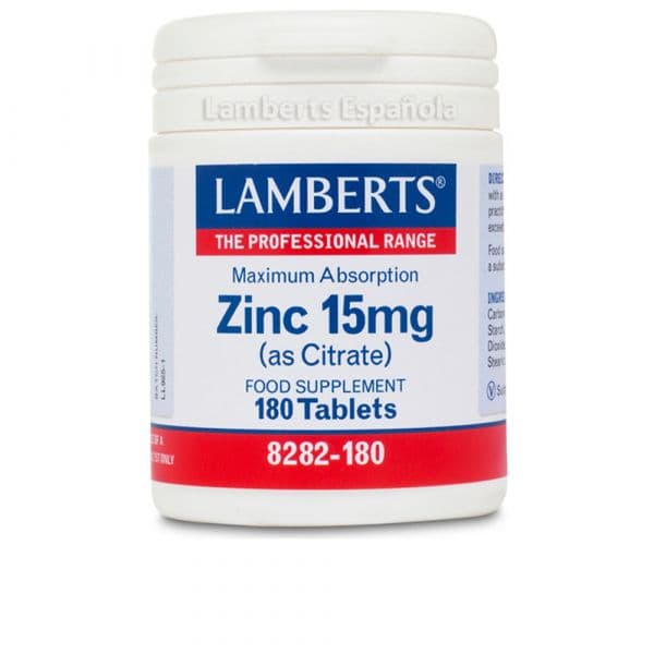 Lamberts Zinco 15mg 180 Comprimidos
