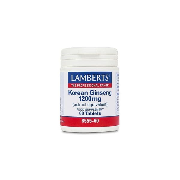 Lamberts Korean Ginseng 1200mg 60 Comprimidos