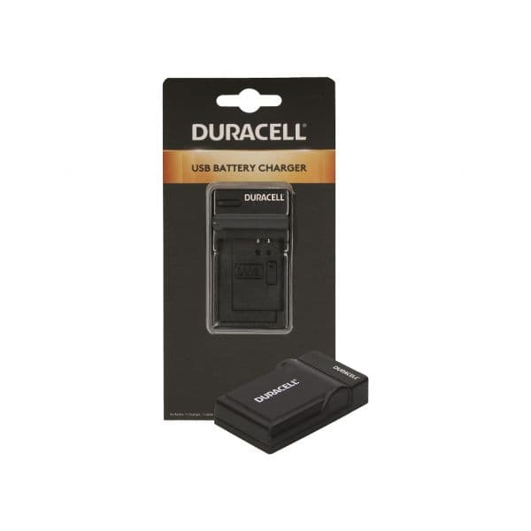 Duracell Carregador Câmera Digital + Cabo USB para Panasonic BCJ13E/BCG10/DMW-BCF10E