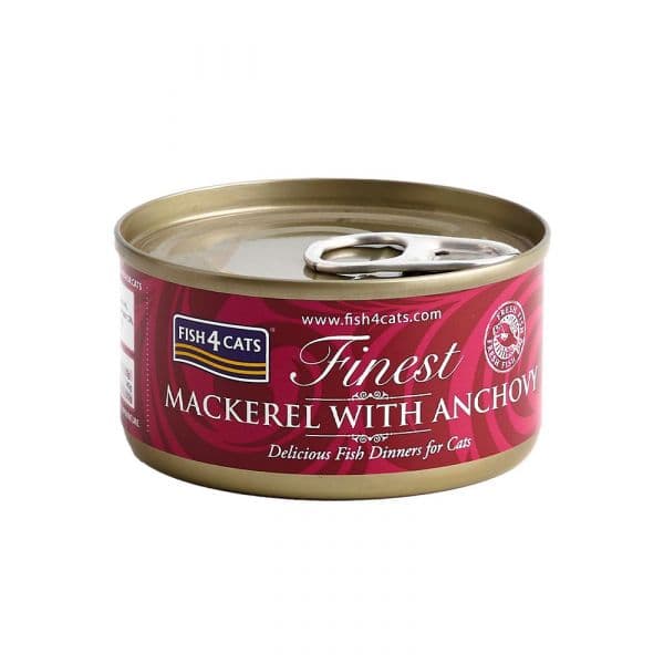 Ração Húmida FISH4PETS F4C Finest Cavala com Anchovas 70g