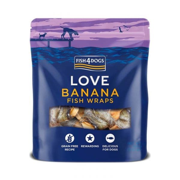 FISH4PETS F4D Love Rolinhos de Peixe e Banana 100g
