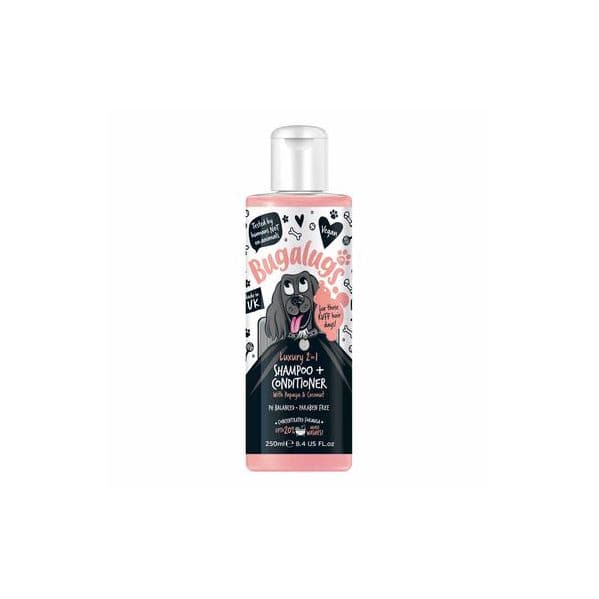 Bugalugs Shampoo para Cão 2 em 1 Papaia e Coco 250ml
