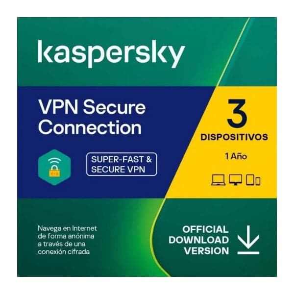 Software Kaspersky VPN 3 Dispositivos noCD PT
