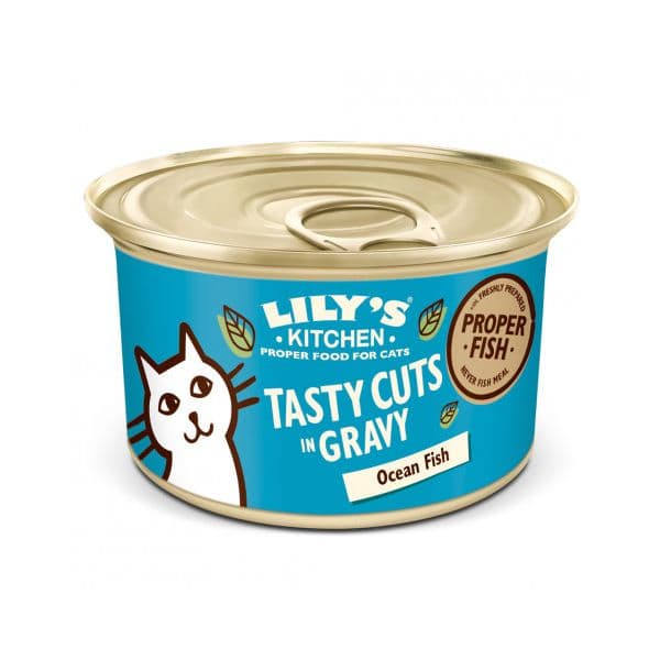 Ração Húmida Lily's Kitchen Tasty Cuts Peixe Oceano 85g