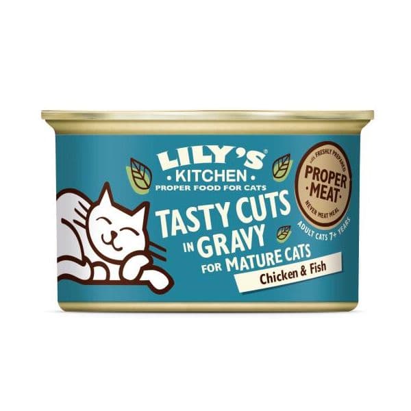 Ração Húmida Lily's Kitchen Senior Tasty Cuts In Gravy Frango & Peixe 85 g