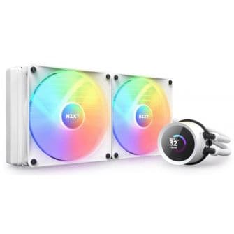 Nzxt Water Cooler CPU Kraken 280 RGB Branco - RL-KR280-W1