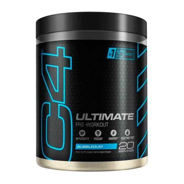 CELLUCOR C4 Ultimate Performance Electrolytes Sabor Chiclete | Pré-Treino Sem Açúcar, Foco, Energia e Hidratação Avançada