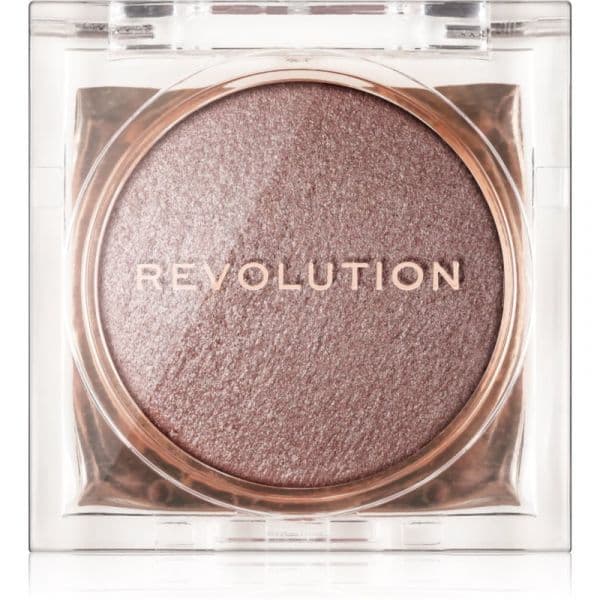 Makeup Revolution Beam Bright Iluminador Compacto em Pó Tom Rose Lustre 2,45 g