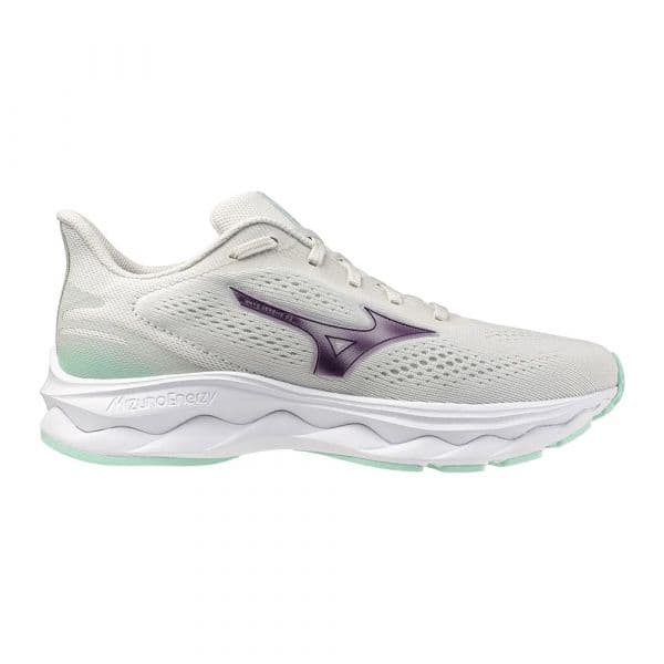 Mizuno Sapatilhas de Running Wave Serene 2 Snow White / Dark Purple / Ice Gre 40 1/2