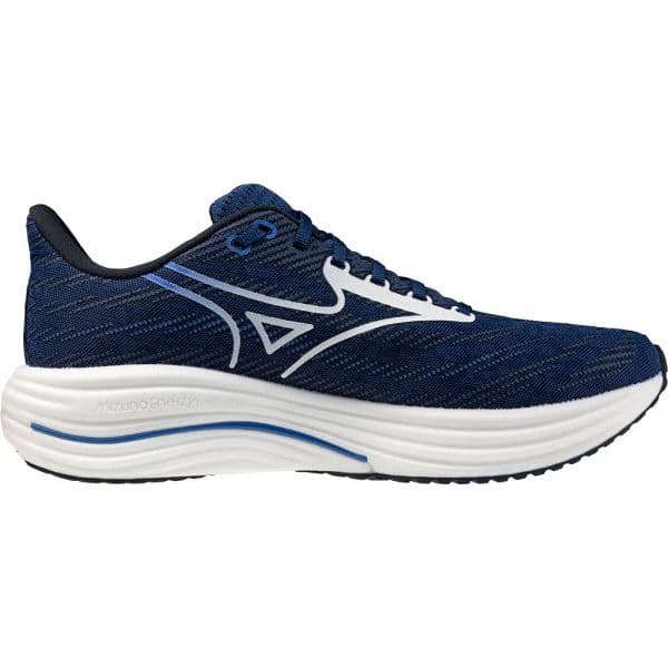 Mizuno Sapatilhas de Running Wave Rider 29 Estate Blue / White / Lightning Yellow 46 1/2