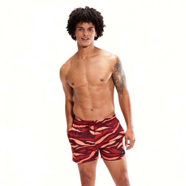 Speedo Printed Leisure 14´´ Swimming Shorts Vermelho XL Homem