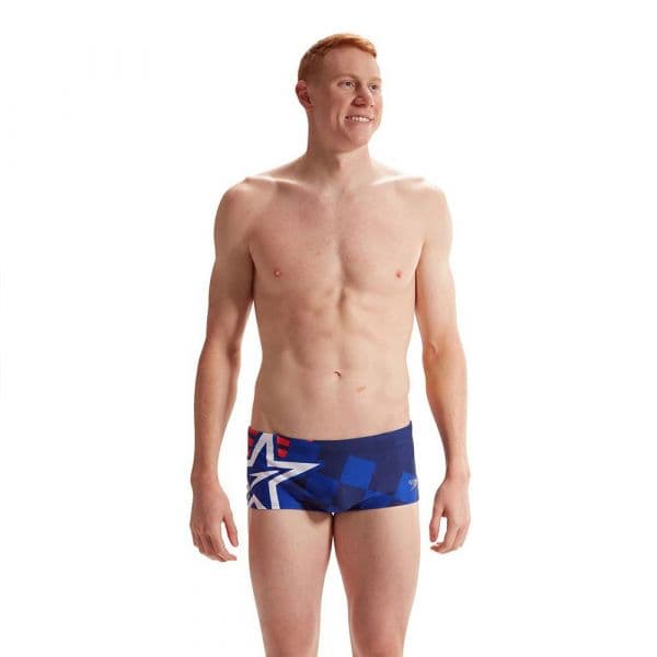 Speedo Placement Digital 17 Cm Swimming Brief Azul UK 28 Homem