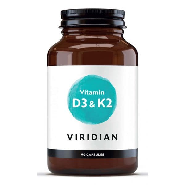 Viridian Vitamina D3 & K2 90 Cápsulas