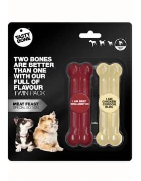 Tasty Bone Brinquedo Cão Bone S Gamekeeper's I Am Beef Wellington / I Am Chicken Cordon Blue