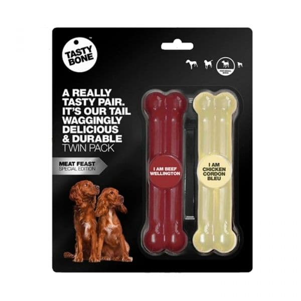 Tasty Bone Brinquedo Cão Bone S Gamekeeper's I Am Beef Wellington / I Am Chicken Cordon Blue