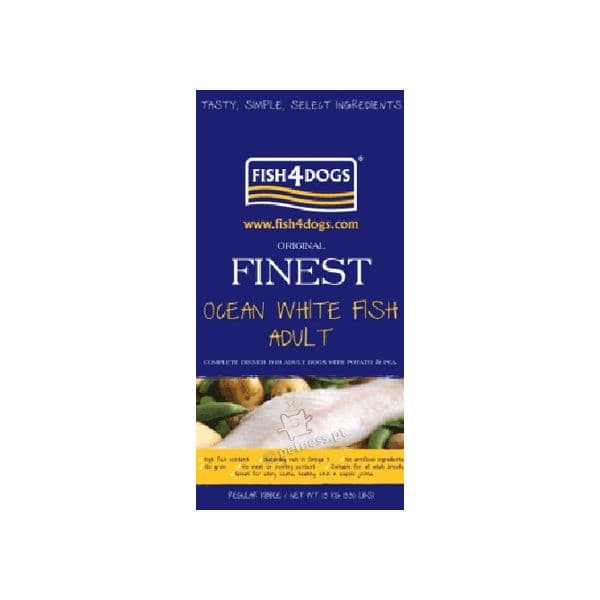Fish4Dogs Finest Adult Ocean White Fish 12Kg