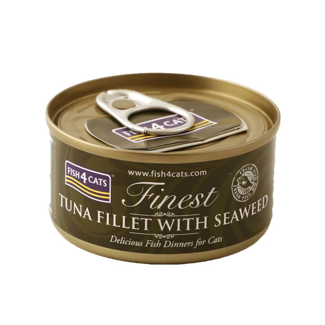 Ração Húmida FISH4PETS F4C Finest Filete de Atum com Algas 70g