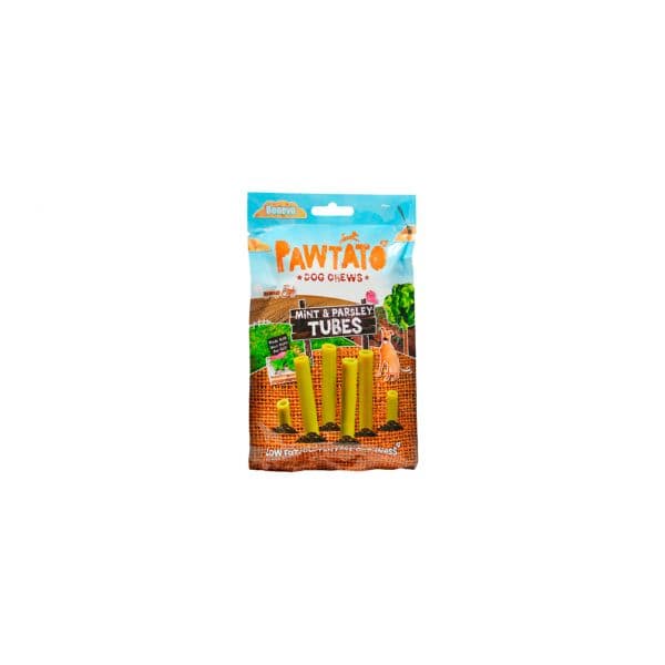 Benevo's Pawtato Mint & Parlsley Tubes Snack Hipoalergénico 120g