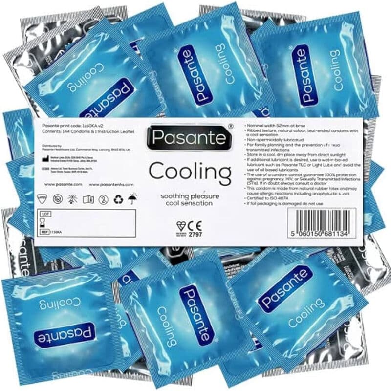 Pasante Cooling Bulk Preservativos 144 Unidades