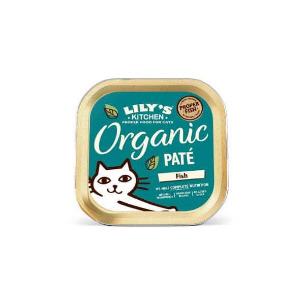 Ração Húmida Lily's Kitchen Organic Peixe Paté 85gr x 19