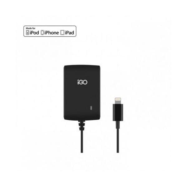MTP Products Igo Lightning Travel Charger iphone 6 / 6S, ipad Pro, ipad Air 2 Black