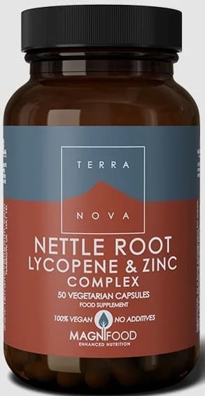Terra Nova Nettle Root, Lycopene & Zinc Complex 50 Cápsulas
