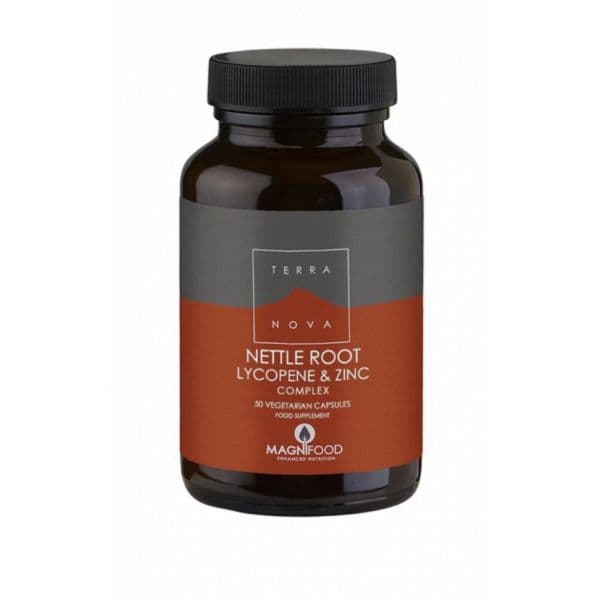 Terra Nova Nettle Root, Lycopene & Zinc Complex 50 Cápsulas