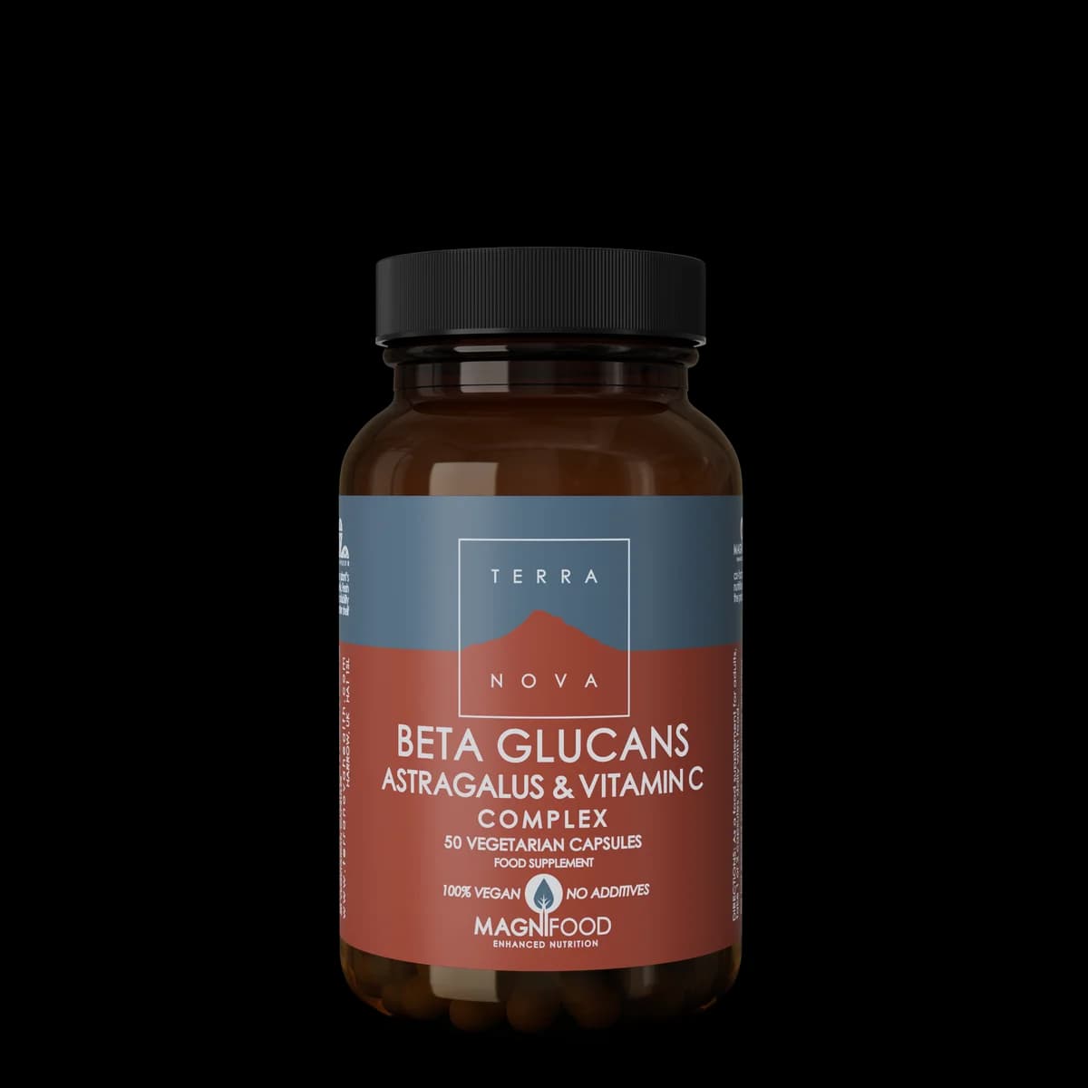 Terra Nova Beta Glucans, Astragalus & Vitamina C Complex 50 Cápsulas